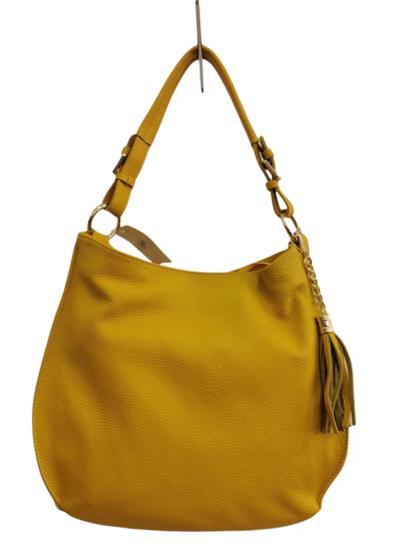 MONDO BORSE - SHOULDER BAG IN REAL WRINKLE LEATHER