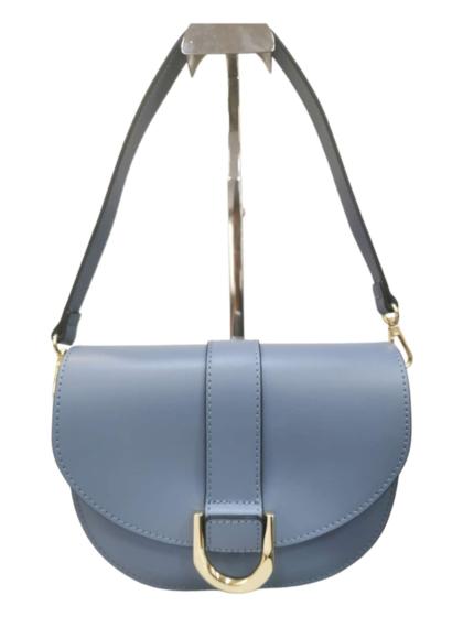 Sage Green Gabine Leather Saddle Bag - CHARLES & KEITH US