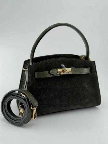 MONDO BORSE - Suede leather bags with leather